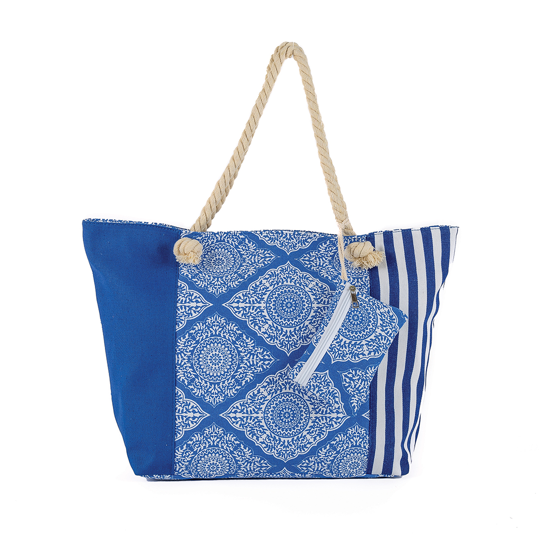 Βαμβακερή Τσάντα “Vacation”/μπλε